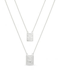 Colar Prateado Escapulário Religionis Catholicae