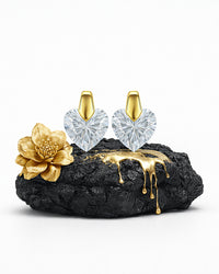 Brincos Coração Cristavelle