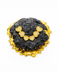 Brincos Ear Cuff Corações de Aurora