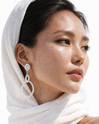 Brincos Gotas de Prata do Rio Eritreu