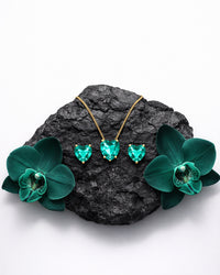 Conjunto Coração Verde de Viridiana