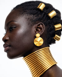 Brincos Femininos Círculos de Sol do Reino de Kermas