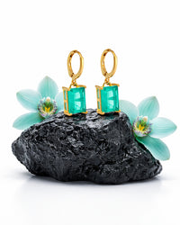 Brincos Femininos Verdes da Iha Thule