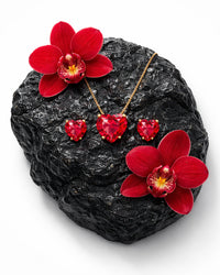 Conjunto Coração Vermelho de Lyonesse