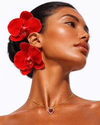 Colar Coração de Morango