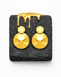 Brincos Femininos Círculos de Sol do Reino de Kermas