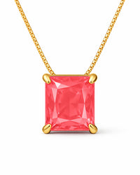 Colar Pedra Rosa da Ilha de Koralyn