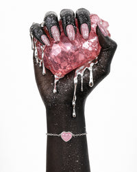 Pulseira Coração da Lua Rosa