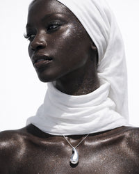 Colar Gota da Lua de Prata