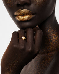 Anel Dourado Coração Coravelle