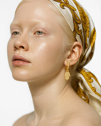 Brincos Hamsá Dourado do Reino Edom