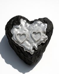 Brincos Coração Luminora de Prata