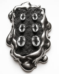 Brincos Argolinha Trio Lunaris d'Plata