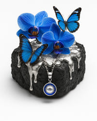 Colar Olho Grego Nazariel Azule