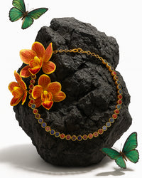 Colar Chocker Pedras de Gandhara