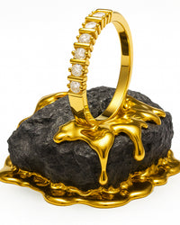 Anel Dourado Perdido de Septem Stellae